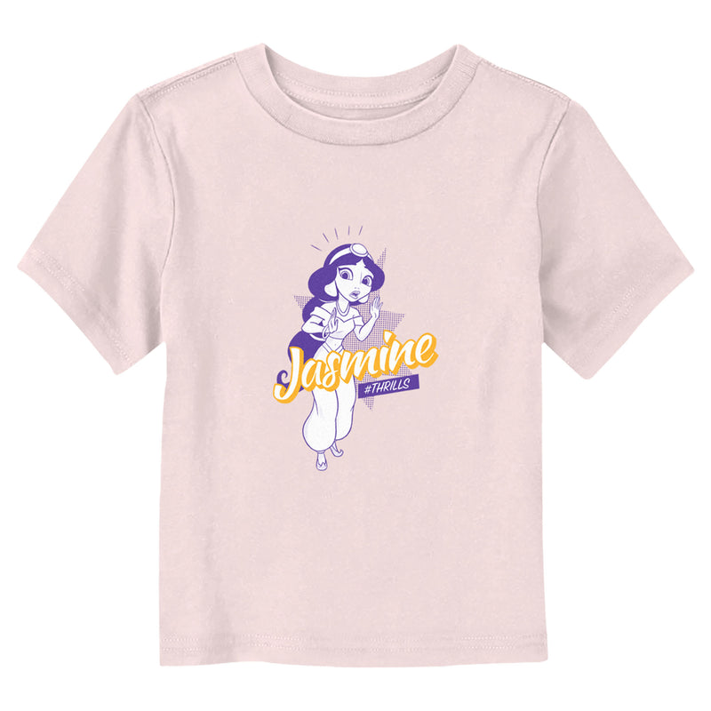 Toddler's Aladdin Jasmine Hashtag Thrills T-Shirt