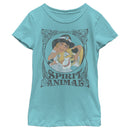 Girl's Aladdin Jasmine Spirit Animal T-Shirt