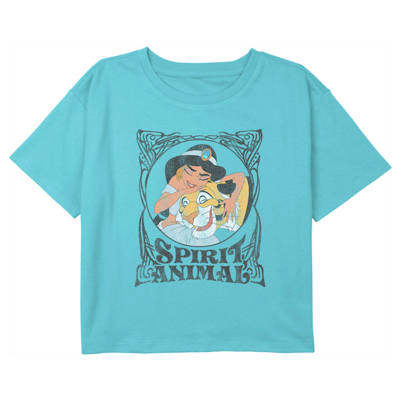 Girl's Aladdin Jasmine Spirit Animal T-Shirt