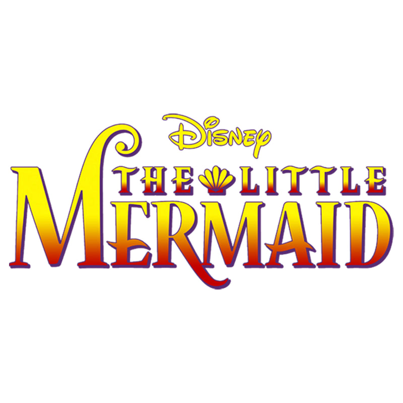 Men's The Little Mermaid Ariel Movie Logo Baseball Tee