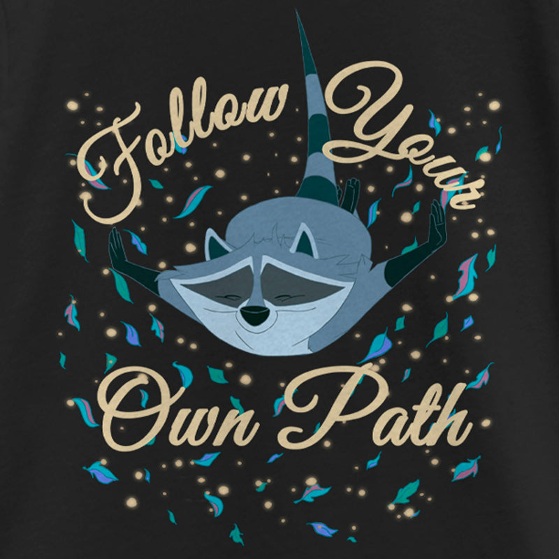 Girl's Pocahontas Meeko Follow Your Own Path T-Shirt
