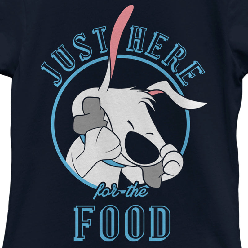 Girl's Mulan Little Brother Here for Food T-Shirt
