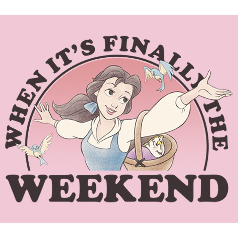 Girl's Beauty and the Beast Belle It's Finally the Weekend T-Shirt
