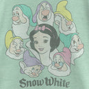 Girl's Snow White and the Seven Dwarfs Princess and Dwarf Group Portraits T-Shirt