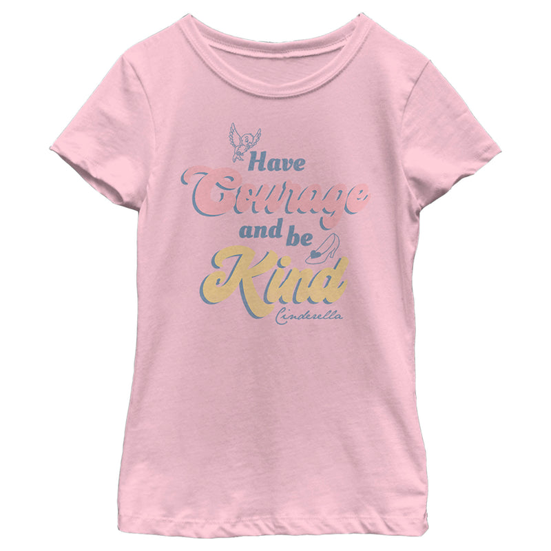 Girl's Cinderella Be Kind Quote T-Shirt