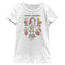 Girl's Snow White and the Seven Dwarfs Name Grid T-Shirt