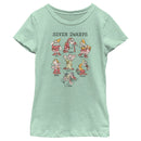 Girl's Snow White and the Seven Dwarfs Name Grid T-Shirt