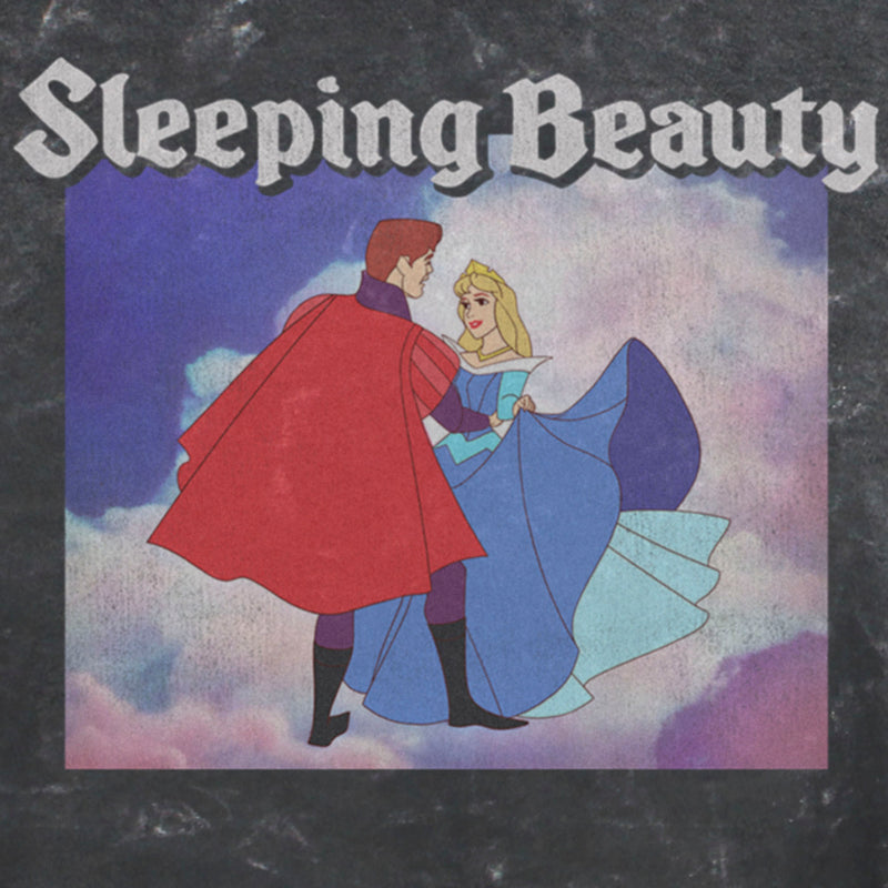 Junior's Sleeping Beauty Distressed Aurora and Prince Phillip Dance Scene T-Shirt