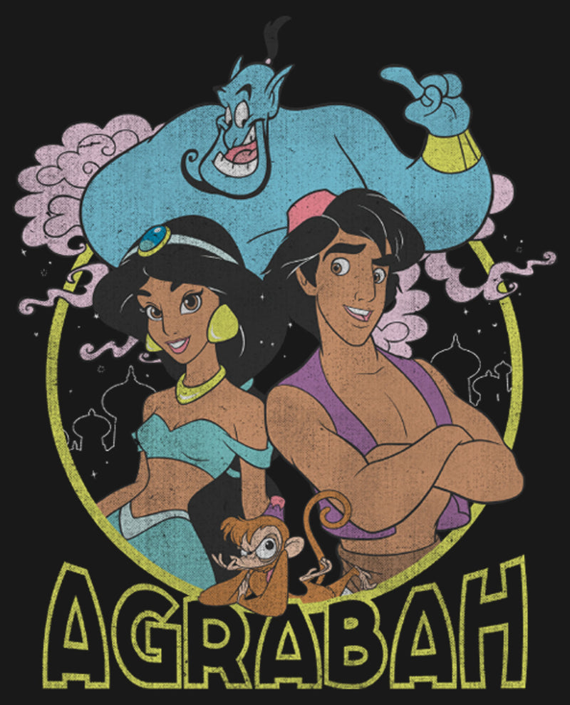 Girl's Aladdin Agrabah Distressed Group T-Shirt