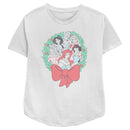 Women's Disney Princesses Princesses Christmas Wreath T-Shirt