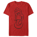 Men's The Little Mermaid Sebastian Face Outline T-Shirt