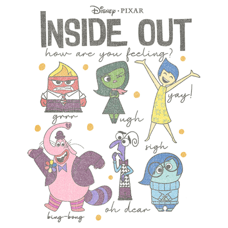 Junior's Inside Out Feeling Emotions and Bing Bong T-Shirt