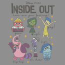 Junior's Inside Out Feeling Emotions and Bing Bong Cowl Neck Sweatshirt