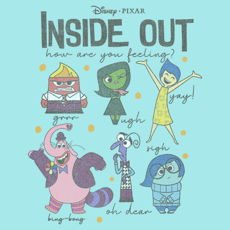 Junior's Inside Out Feeling Emotions and Bing Bong Racerback Tank Top