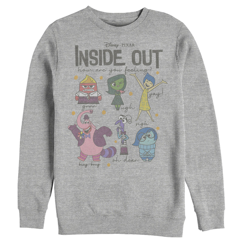 Men's Inside Out Feeling Emotions and Bing Bong Sweatshirt