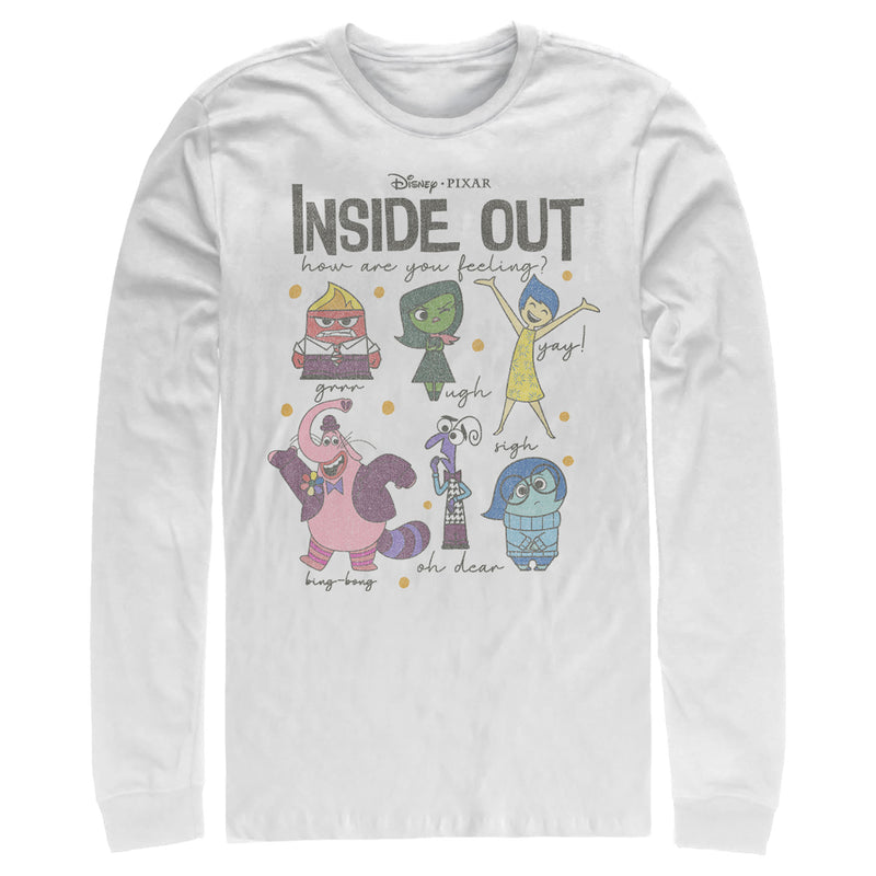 Men's Inside Out Feeling Emotions and Bing Bong Long Sleeve Shirt