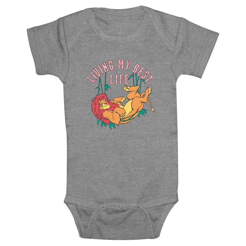 Infant's Lion King Simba Living My Best Life Onesie