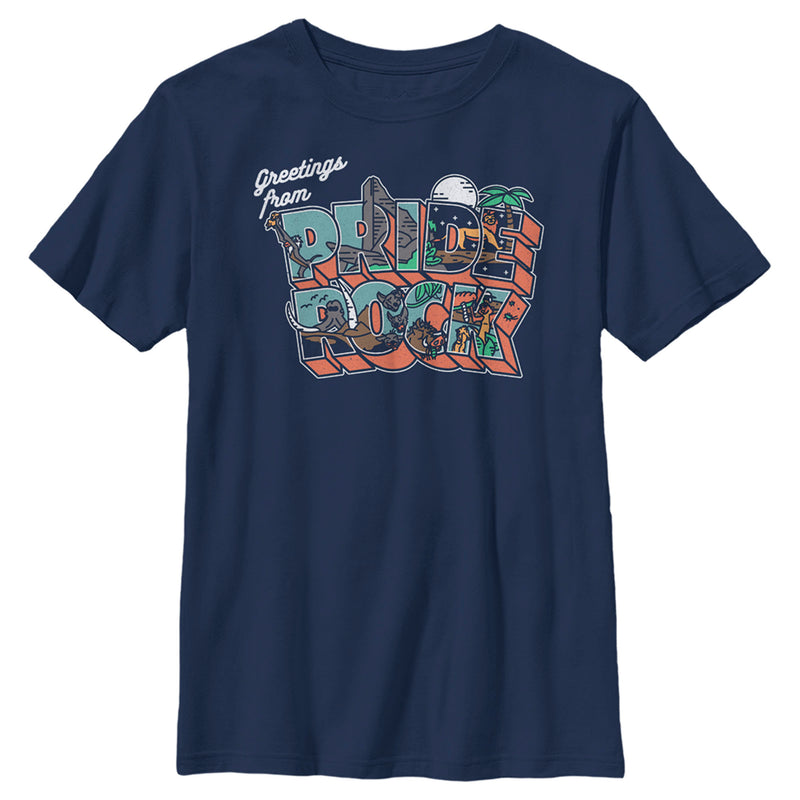 Boy's Lion King Greetings From Pride Rock T-Shirt
