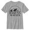 Boy's Lion King Black Silhouette Hakuna Matata T-Shirt