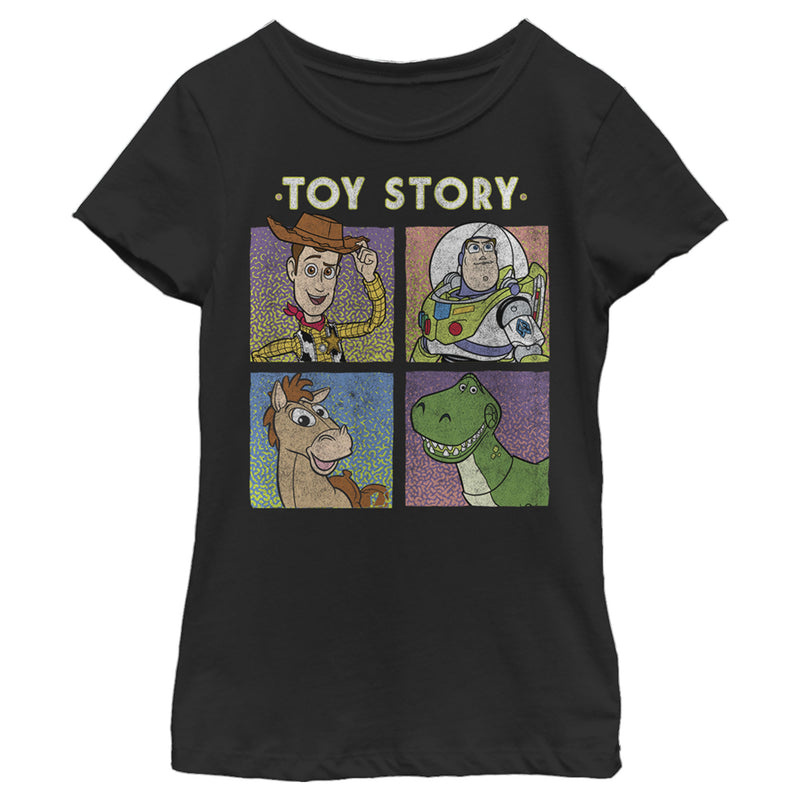 Girl's Toy Story Four Buds Panels T-Shirt