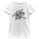 Girl's Toy Story Woody and Buzz Fly With Me T-Shirt