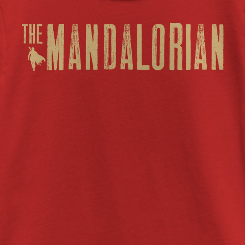 Girl's Star Wars: The Mandalorian Distressed Logo T-Shirt