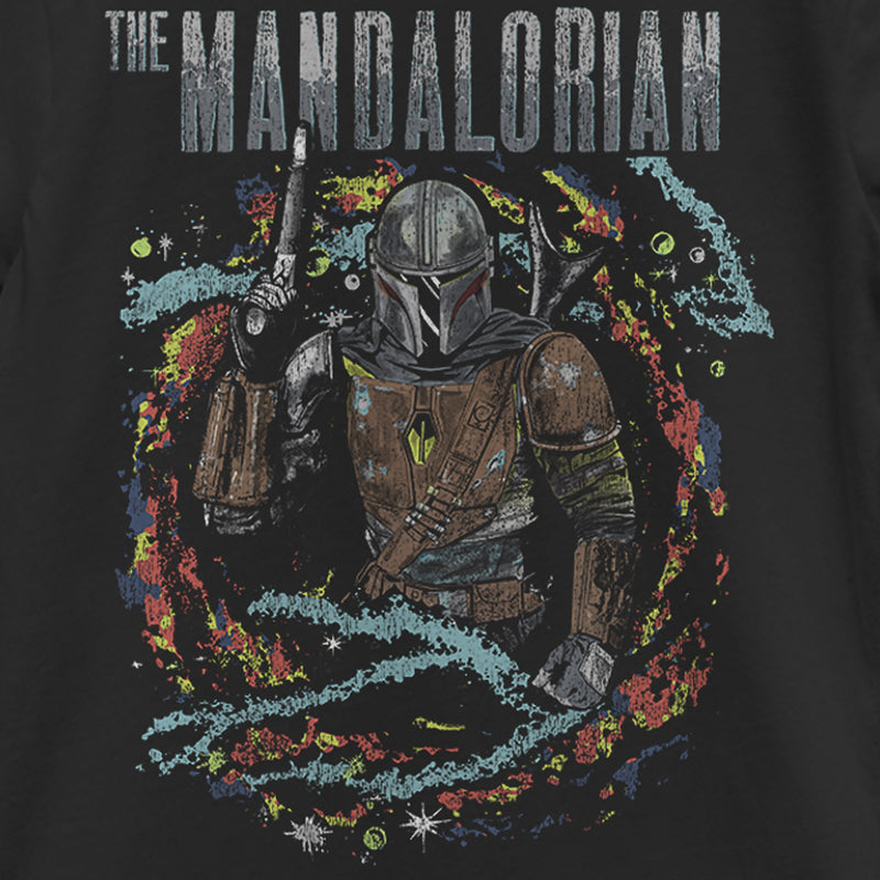 Girl's Star Wars: The Mandalorian Cosmic Mando T-Shirt