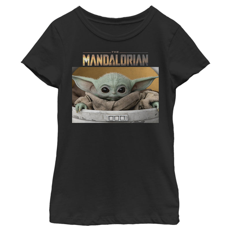 Girl's Star Wars: The Mandalorian The Child Bassinet T-Shirt