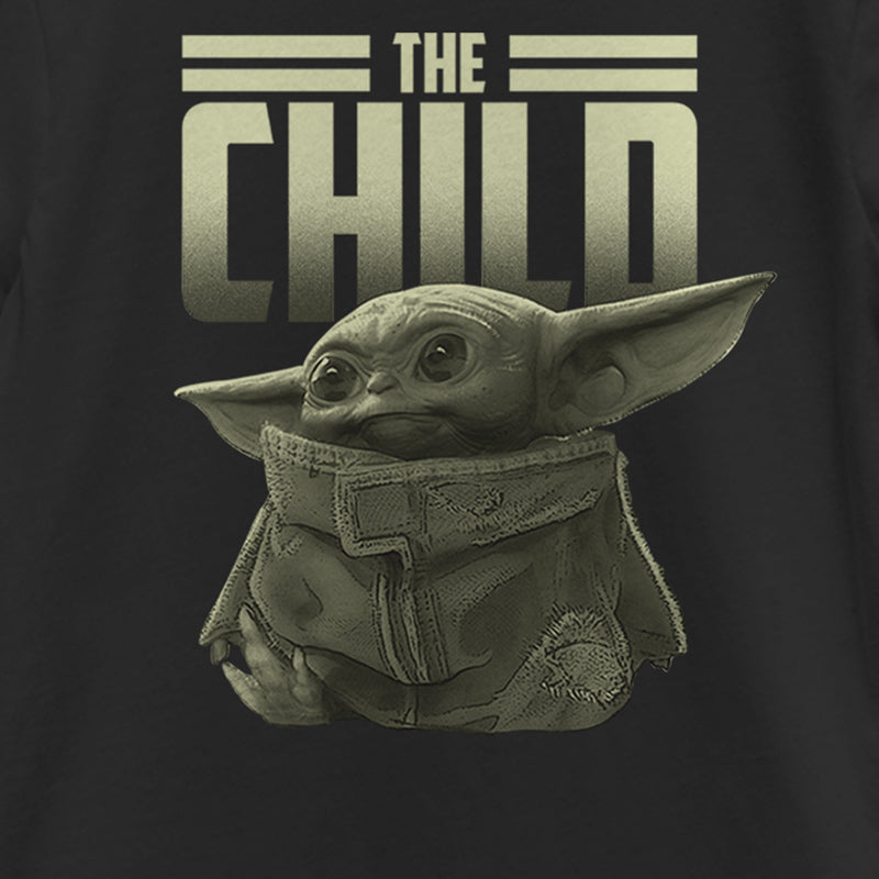 Girl's Star Wars: The Mandalorian The Child Text T-Shirt