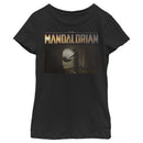 Girl's Star Wars: The Mandalorian The Child Bounty Logo Silhouette T-Shirt