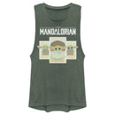 Junior's Star Wars: The Mandalorian The Child Cartoon Cards Festival Muscle Tee