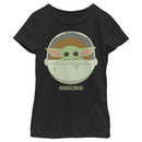 Girl's Star Wars: The Mandalorian The Mandalorian The Child Cartoon Art Bassinet T-Shirt