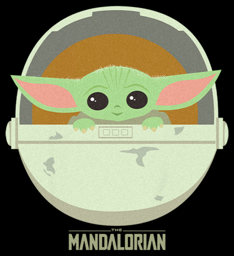 Girl's Star Wars: The Mandalorian Grogu Cartoon Art Bassinet T-Shirt