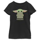 Girl's Star Wars: The Mandalorian The Child Cartoon Shy T-Shirt