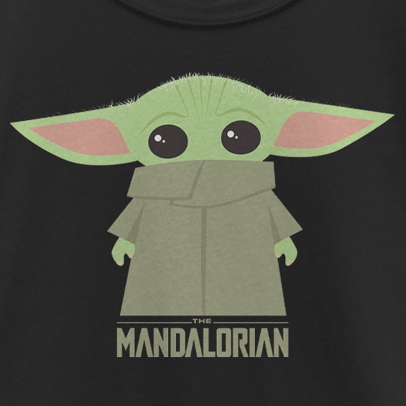 Girl's Star Wars: The Mandalorian The Child Cartoon Shy T-Shirt