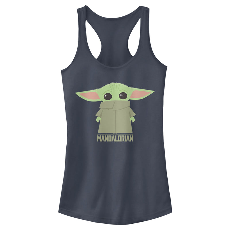 Junior's Star Wars: The Mandalorian The Child Cartoon Shy Racerback Tank Top