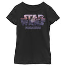 Girl's Star Wars: The Mandalorian The Child Sunset Logo T-Shirt