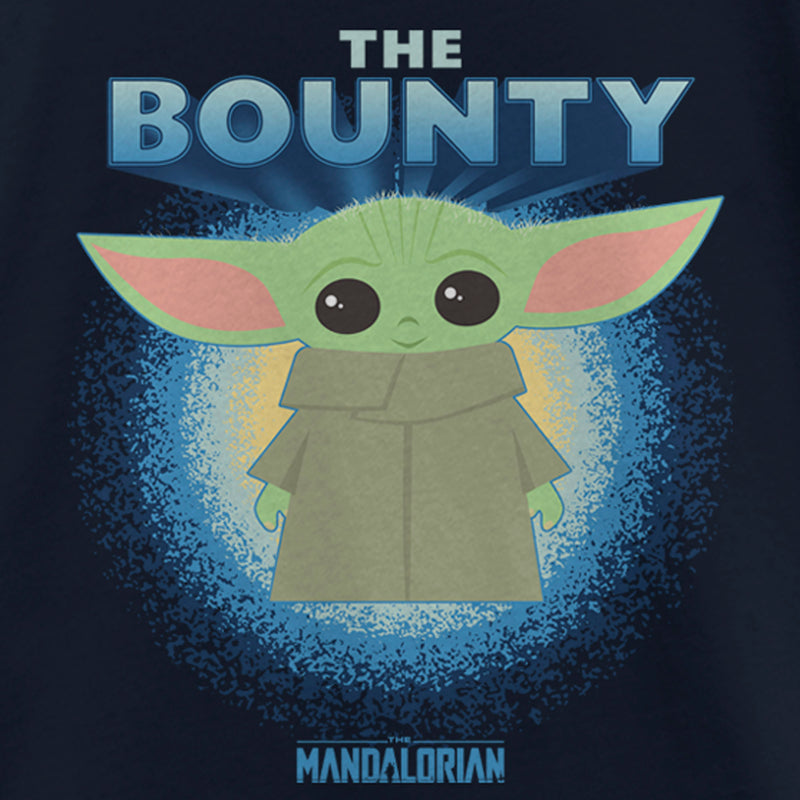 Girl's Star Wars: The Mandalorian The Child The Bounty Fuzzy Halo T-Shirt