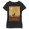 Girl's Star Wars: The Mandalorian The Child and Bounty Hunter Silhouette Desert T-Shirt