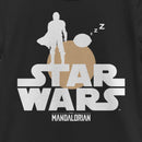 Girl's Star Wars: The Mandalorian Bounty Hunter and The Child Silhouette T-Shirt