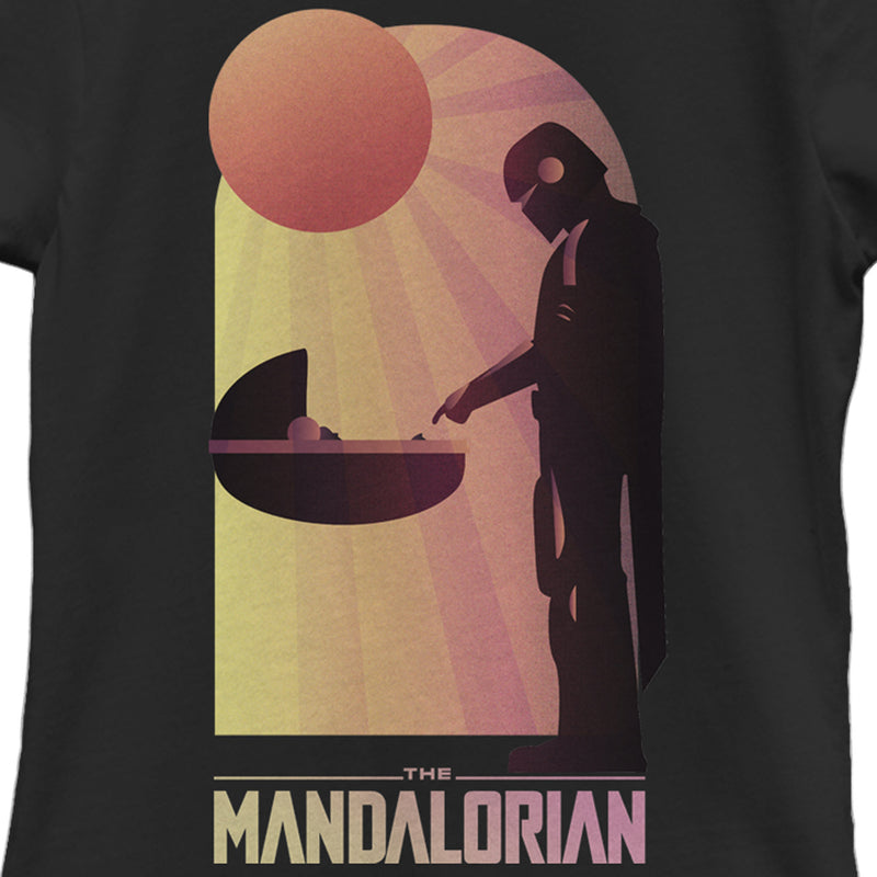 Girl's Star Wars: The Mandalorian The Child and Bounty Hunter Connection Made T-Shirt