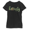 Girl's Star Wars: The Mandalorian The Child Bounty Green Cursive T-Shirt