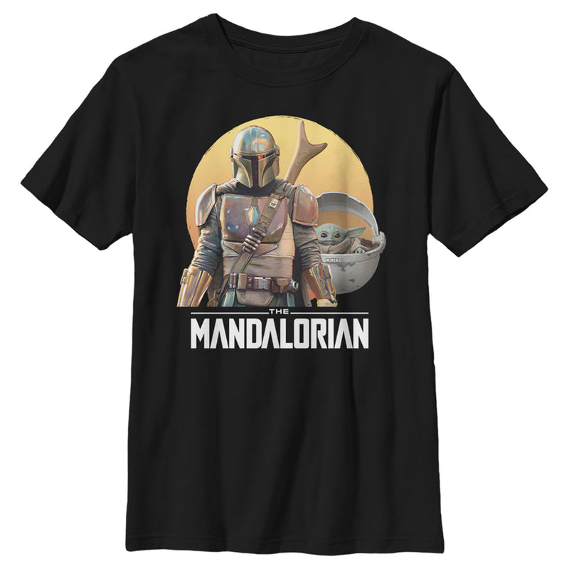 Boy's Star Wars: The Mandalorian Grogu & Din Djarin Team T-Shirt