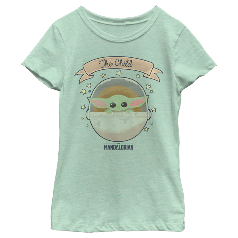 Girl's Star Wars: The Mandalorian The Child 2D Bassinet T-Shirt