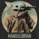 Girl's Star Wars: The Mandalorian Distressed Grogu Logo T-Shirt