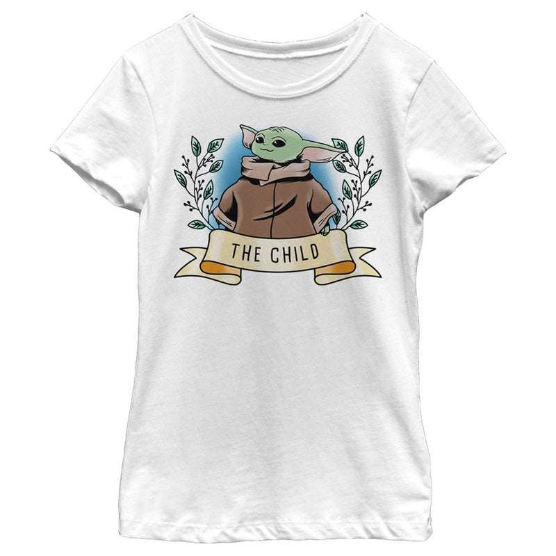 Girl's Star Wars: The Mandalorian The Child Banner T-Shirt