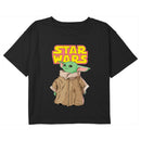 Girl's Star Wars: The Mandalorian Grogu Retro Logo Stance T-Shirt