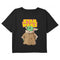 Girl's Star Wars: The Mandalorian Grogu Retro Logo Stance T-Shirt