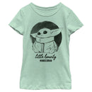 Girl's Star Wars: The Mandalorian The Mandalorian The Child Fuzzy Eyes T-Shirt