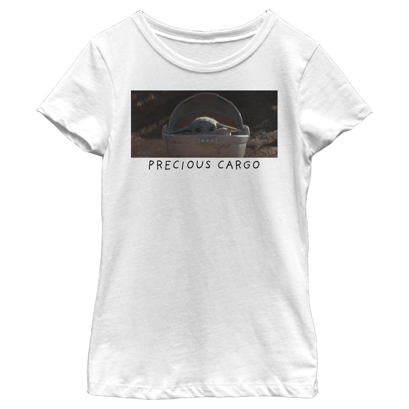 Girl's Star Wars: The Mandalorian Grogu Precious Cargo Meme T-Shirt